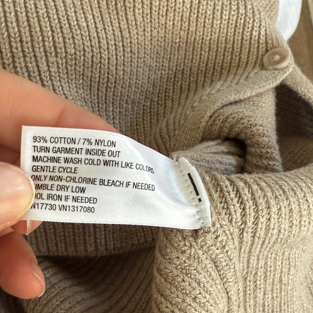 Universal Thread Taupe Ribbed Button-Front Sweater Vest - Picture 3 of 3